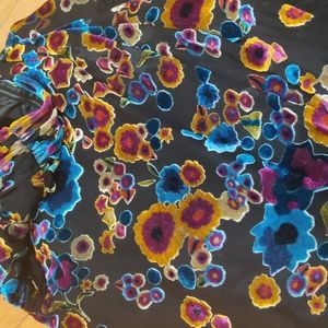 Juicy Couture Meadow Floral Velvet Devore Burnout Dress